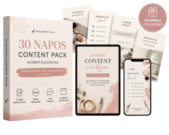 30 napos kozmetikus Content Pack